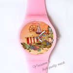 Plastic Watches old castle for her Custom classic  photo watch