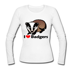 Gildan long sleeve shirt  love honey badger Custom Gildan Long Sleeve Shirts Ladies Model T07