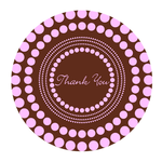 Round Mousepads Thank You Design Round Mousepad