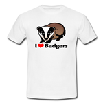 Honey Badger  I Heart Custom Classic Men T-shirt Men's classic white t-shirt Model T12