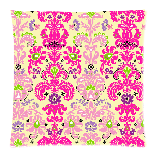 Beautiful Damask Pillow Case Custom Zippered Pillow Case 18"x18"(two sides)