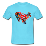 Superman  Fighting Custom Classic Men T-shirt Custom Men's Classic T-Shirt Model T16