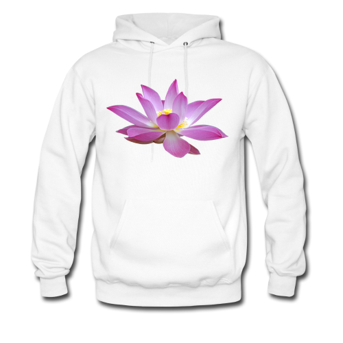 white flower hoodie
