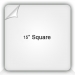 15" Square Sticker