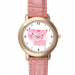 Pink Leather Alloy High-grade Watch Model201