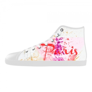 Custom High Top Canvas Shoes for Women Model002 (Large Size)