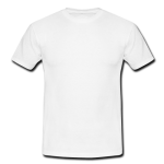 Men's classic white t-shirt Model T12 （One Side）