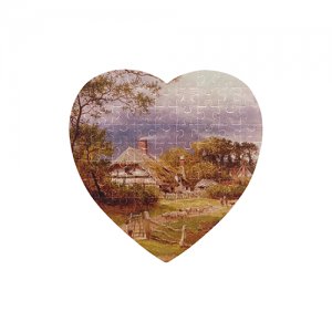 75 Piece Heart-Shaped Jigsaw Puzzle
