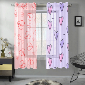 Gauze Curtain 28"x63" (Two Pieces)