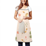 All Over Print Apron with Pocket for Women