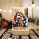 Acrylic Photo Frame with Colorful Light Base 5"x7.5"