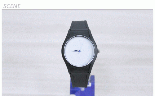 Custom Black plastic high quality  watch(Round)2 Model313