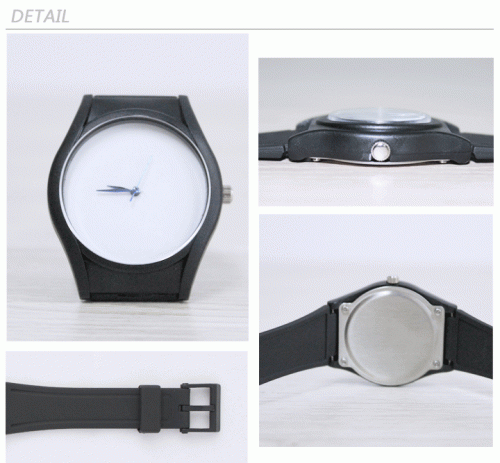 Custom Black plastic high quality  watch(Round)2 Model313