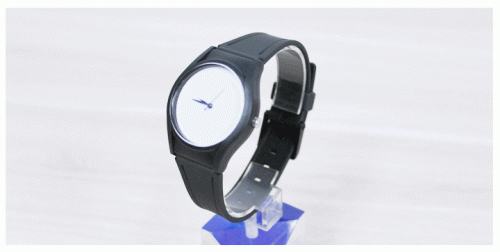 Custom Black plastic high quality  watch(Round)2 Model313
