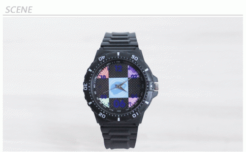 Custom Black plastic high quality watch Model305