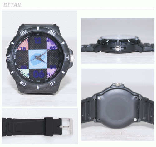 Custom Black plastic high quality watch Model305