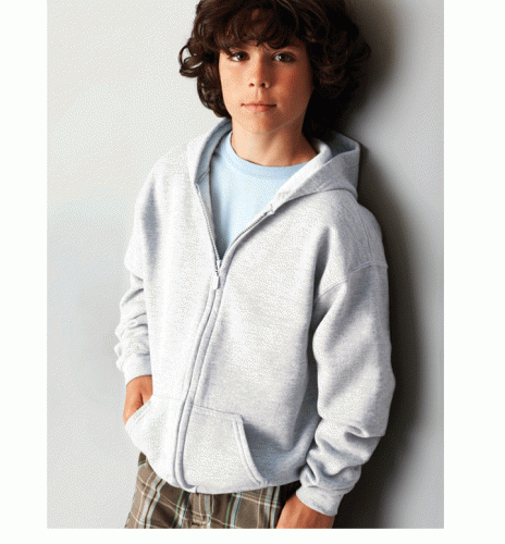 Gildan Full Zip Hooded Sweatshirt Youth(NEW) Model H05