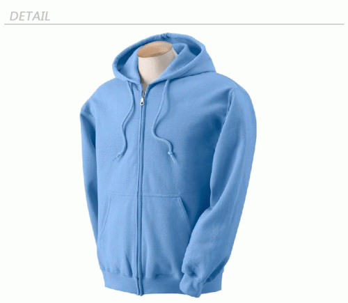 Custom Gildan Full Zip Hooded Sweatshirt (NEW) Model H02