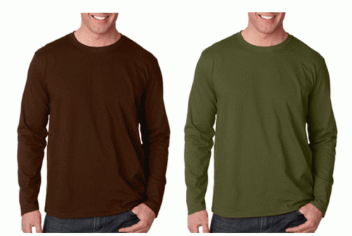 Custom Gildan Mens Long sleeve T-shirt Model T08