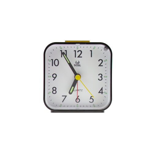 Custom Square Black Alarm Clock